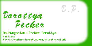 dorottya pecker business card